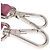 Borsa tote 2 in 1 in metallo con logo Prada e fiore Rosa - vista 22