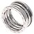 Bulgari Bvlgari B-zero1 4-Band Ring aus 18K Weißgold