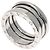 Bulgari Anello Bvlgari B-zero1 3 bande in oro bianco 18K