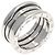 Bulgari Anello Bvlgari B-zero1 3 bande in oro bianco 18K - vista 2