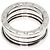 Bulgari Anello Bvlgari B-zero1 3 bande in oro bianco 18K - vista 4