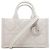 Borsa Tote Mini Macro Cannage Book Christian Dior Marrone Bianco