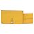Billetera combinada Dogon Duo de cuero Hermès Amarillo