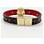 Bracciale charm reversibile LV Circle di Louis Vuitton Marrone Rosso - vista 3