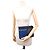 POCHETTE DA VIAGGIO DIANE VON FURSTENBERG IN PELLE BICOLOR BLUE - vista 5
