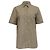 Camicia a maniche corte in popeline con bottoni Vince in cotone khaki Verde Cachi