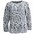 Pull en jacquard à motifs Chloé en viscose bleue et blanche