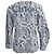 Pull en jacquard à motifs Chloé en viscose bleue et blanche - vue 3