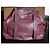 Autre Marque Atelier 13 Dundee Borsa a mano in pelle bordeaux Bordò - vista 6