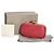 Clutch de cuero rojo Alexander McQueen con cierre de calavera dorada adornada con cristales