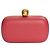 Clutch de cuero rojo Alexander McQueen con cierre de calavera dorada adornada con cristales - vista 3