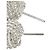 Orecchini a perno in argento a rete Tiffany & Co. - vista 3