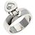 Anel Chopard Happy Diamonds em ouro branco 18K - vista 2