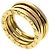 Bulgari Anello B.zero1 a 2 bande in oro giallo 18K Bvlgari