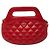 Borsa a spalla matelassé con catena Chanel Coco Mark Rosso