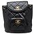 Chanel Coco Mark Matelassé Mini-Rucksack Schwarz