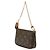 Borsa a catena Mini Pochette Accessoires Monogram Louis Vuitton Marrone - vista 2