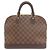 Borsa Louis Vuitton Alma in Tela Damier Marrone