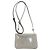 Borsa a spalla in pelle grigia Prada Marrone - vista 2