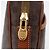 Céline Pochette in tela Macadam CELINE in pelle PVC marrone oro Auth fm5156 D'oro - vista 17
