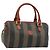 Pequin Borsa a mano in tela Pecan FENDI nera e marrone Auth ep13483 Nero