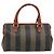 Pequin Borsa a mano in tela Pecan FENDI nera e marrone Auth ep13483 Nero - vista 2