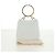 Borsa a mano Salvatore Ferragamo in pelle bianca e oro Auth 171023A Bianco D'oro - vista 12
