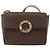 Céline Borsa a spalla circolare in tela Macadam CELINE in pelle PVC marrone e oro Auth fm5157 D'oro - vista 13