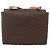 Céline Borsa a spalla circolare in tela Macadam CELINE in pelle PVC marrone e oro Auth fm5157 D'oro - vista 2