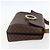 Céline Borsa a spalla circolare in tela Macadam CELINE in pelle PVC marrone e oro Auth fm5157 D'oro - vista 4