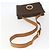 Céline Borsa a spalla circolare in tela Macadam CELINE in pelle PVC marrone e oro Auth fm5157 D'oro - vista 7