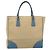 PRADA Tote Bag aus Canvas Beige Silber Authentisch 171123 Blau - Ansicht 2