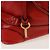 Chloé Borsa a mano Chloe Paddington in pelle rossa e oro Auth am10806V Rosso D'oro - vista 18