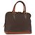 Céline Bolso de mano de lona Macadam CELINE en cuero PVC marrón dorado Auth 173472 Castaño