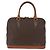 Céline Bolso de mano de lona Macadam CELINE en cuero PVC marrón dorado Auth 173472 Castaño - vista 13