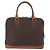 Céline Bolso de mano de lona Macadam CELINE en cuero PVC marrón dorado Auth 173472 Castaño - vista 2
