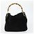 Bamboo Bolsa de mão GUCCI em couro envernizado 2 peças Preto Auth bs33355 - vista 10