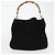 Bamboo Bolsa de mão GUCCI em couro envernizado 2 peças Preto Auth bs33355 - vista 11
