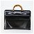 Bamboo Bolsa de mão GUCCI em couro envernizado 2 peças Preto Auth bs33355 - vista 2