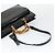 Bamboo Bolsa de mão GUCCI em couro envernizado 2 peças Preto Auth bs33355 - vista 5
