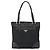 Borsa Tote PRADA in nylon e pelle nera dorata Auth fm5143 Nero D'oro - vista 13