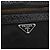 Borsa Tote PRADA in nylon e pelle nera dorata Auth fm5143 Nero D'oro - vista 17