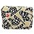 CHANEL Mini Matelassé 12 Borsa a Spalla Catena Satin Beige Oro CC Auth 172590SAM D'oro - vista 2