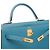 Hermès Borsa HERMES Kelly 32 in Pelle Blu - 103329 - vista 7