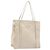 PRADA Borsa a Mano Satin Argento Metallico beige Auth 166888