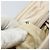 PRADA Borsa a Mano Satin Argento Metallico beige Auth 166888 - vista 11