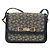 Céline CELINE C Sulky Schultertasche aus Segeltuch Navy Gold Auth 172177 Golden Marineblau - Ansicht 13