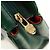 Céline Borsa a Spalla CELINE Circle in Pelle Verde Oro Auth 170954A D'oro - vista 10
