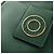 Céline Borsa a Spalla CELINE Circle in Pelle Verde Oro Auth 170954A D'oro - vista 17
