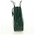 Céline Borsa a Spalla CELINE Circle in Pelle Verde Oro Auth 170954A D'oro - vista 3